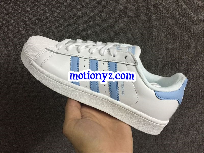 Adidas Superstar Light Blue Stripes